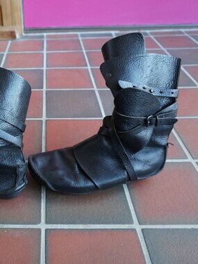 Black Trippen Wrap Boots